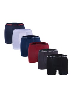 Buy Men's boxers 6 piece in various colors in Saudi Arabia