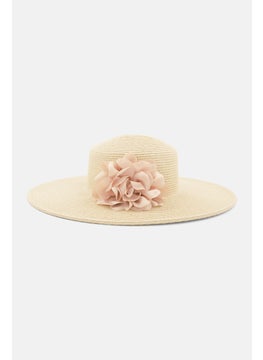 Buy Women Textured Bucket Hat, Beige in Saudi Arabia