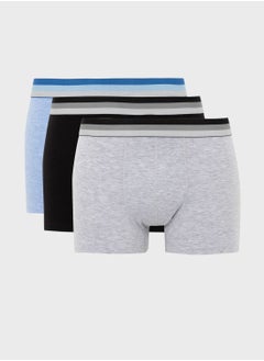 Buy 3 Piece Regular Fit Knitted Boxer in UAE