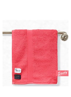 Buy 100% Cotton Luxury Bath Towel For Hair And Face  Eco-Friendly  Super Soft 90x50 cm Red in Saudi Arabia