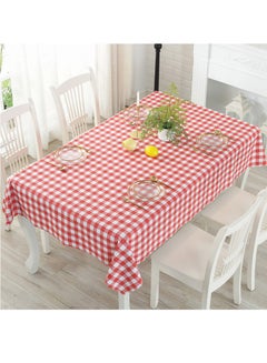 Buy Rectangle Waterproof Vinyl Tablecloth, 100% Oil Proof Spill Proof Dining Table Cover, Wipe Clean PVC table Cloth for Summer Indoor and Outdoor Picnic, 140x180cm/55x71in in Saudi Arabia