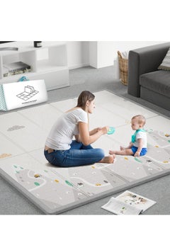 Buy Thick Play Mat, Large Waterproof Soft Baby Play Mat, Foam Play Mat, Indoor Outdoor Reinforcement Crawling Mat, Play Mats for Babies and Toddlers Foldable in Saudi Arabia