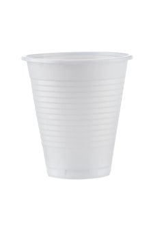 Buy Drinking Cup Disposable Plastic Cups, 7 Ounce Drinking Cups, White Party Cups for Birthday Parties, Picnics, Ceremonies, and Weddings 100 Pieces in Saudi Arabia