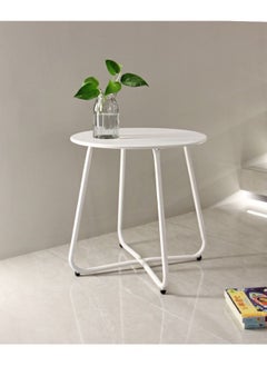 Buy Nordic Style Iron Round Table Nightstand Sofa Table Furniture in UAE