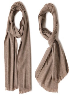 Buy Warm Solid Short Beard Wool Scarf in UAE