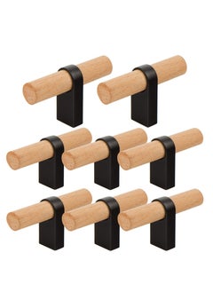 Buy Adjustable Cabinet Knobs Pulls, 8Pcs Cabinet Knob, Single Hole Adjustable Solid Wood Handles, for Wardrobe Dresser Furniture Hardware Pulls Handles with Mounting Screw (2.4inch) in UAE