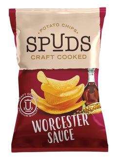 Buy Spuds Worcester Sauce Potato Chips Craft cooked 45g in UAE