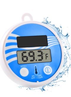 Buy Solar Powered Pool Thermometer, Digital LCD Large Floating Easy Read for Water Temperature, Wireless Pool Thermometer for Outdoor and Indoor Swimming Pools, Spas, Ponds, Bathtubs in UAE