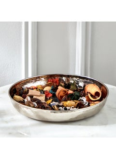 Buy Splendid Metal Decorative Tray 26 x 4.5 x 26 cm in Saudi Arabia