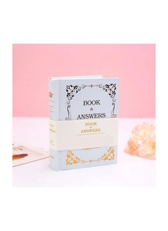 Buy 1-Piece The Book of Answers,My Life Answer Book Chinese and English Version Diary Note Book,White Colour in UAE