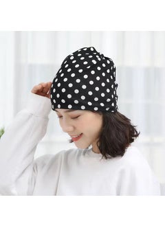 Buy New Womens Snood Scarf Convertible Twist CapBlack and white dots Black and white dots in Saudi Arabia