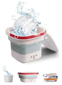 Buy 2-in-1 Mini Washing Machine Portable Washing Machine Foldable Travel Washing Machine with Ultrasonic Cleaning in Saudi Arabia