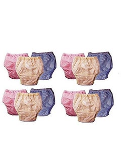اشتري Chinmay Kid’S Unisex Baby Washable Diaper Pants In Polyester Pvc Dotted Print Design For Child Newborn Baby In Medium Size M (Pack Of 12) في السعودية