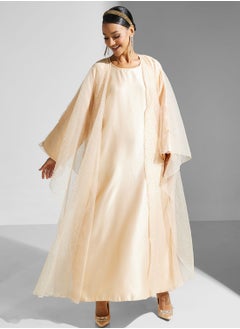 اشتري Shimmer Open Front Abaya في الامارات