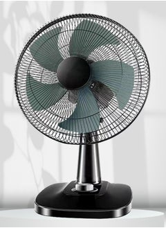 اشتري Table Fan 16 Inches Height Ultra Quiet Fan Oscillating Portable 3 Speeds في السعودية