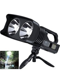 Buy Multifunctional Camping Light, Rechargeable Led Flashlight, Outdoor Waterproof Searchlight, Large Capacity Flashlight with Tripod Stand, Suitable for Outdoor Camping/Mountaineering Activities in Saudi Arabia