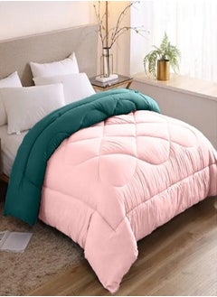 Buy Fiber Winter Comforter  Double Face Simon/Dark Green in Egypt