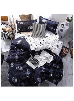 Buy Single Size Blue Planet Comforter Set with 1 Comforter 4 Pillow Covers 1 Fitted Sheet Pattern Printed Star Wars Comforter Set Hypoallergenic Soft and Light weight Bedding Set for Boys Teen in UAE