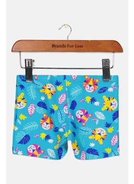 اشتري Toddlers Boy Allover Print Shorts, Blue Combo في الامارات