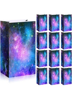 Buy 28 Pack Galaxy Party Favor Paper Bags Space Galaxy Print Candy Favor Bags Goodie Popcorn Treat Bags Solar System Planet Present Wrapping Bags For Kids Birthday Space Galaxy Party Supplies in UAE