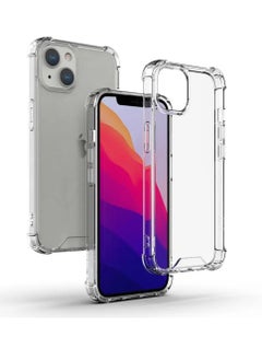 Buy iPhone 13 Case Clear 6.1 inch Anti-Yellowing iPhone 13 Cover Transparent Slim Thin Crystal Clear Phone Case Shockproof Protective Bumper Protection iPhone Case Cover For Apple iPhone in UAE