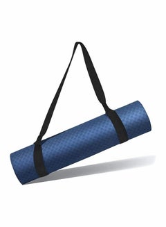 اشتري Yoga Mat Strap Sling, Yoga Mat Carrying Strap, Durable Non Slip Cotton Harness, Black Portable Shoulder Belt, Adjustable Loops for all Mat Sizes (Without Yoga Mat) في السعودية
