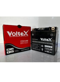 Buy YTX14-BS | Voltex High-performance Long-Life Motorcycle Battery | Charging Method Power:12v 14Ah 200A (10hrs) | Charge Voltage:13.8v-15v | Made in Thailand in Saudi Arabia