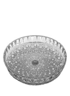 Buy Large circular acrylic tray, size 35.5*35.5*4 cm in Egypt
