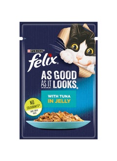 اشتري Felix As Good As It Looks With Tuna In Jelly White 85grams في الامارات