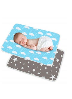 Buy 2 Pack Portable Baby Diaper Changing Pads for Home and Outdoor Travel in Saudi Arabia