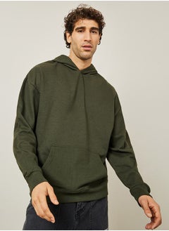 اشتري Oversized Terry Hoodie with Front Pocket في السعودية