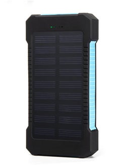 اشتري بنك الطاقة الشمسية 20000mAh، شاحن شمسي محمول مع 2 منافذ USB، متوافق مع أجهزة iPhone و Samsung والأجهزة ذات مدخل USB في السعودية