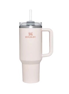 Buy Stanley Quencher H2.0 FlowState Stainless Steel Vacuum Insulated Tumbler with Lid and Straw for Water, Iced Tea or Coffee, Smoothie,  Rose Quartz, 40 oz in UAE