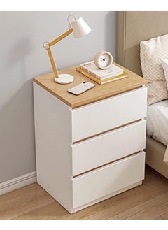 Buy Bedside table style bedside table bedroom multi-layer rack small multi-function cabinet end table nightstand storage table in UAE