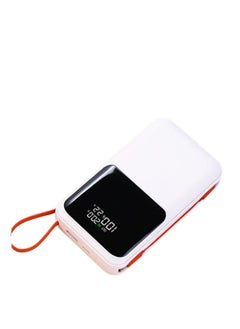 Buy Power Bank 20000mAh, PD45W Dual-Direction Charging, Laptop Charging Support Purple White in UAE