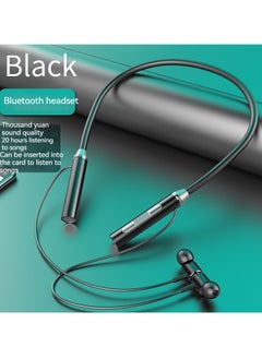 اشتري The new neck-mounted Bluetooth wireless headset neck-mounted binaural sports headset basic model في السعودية