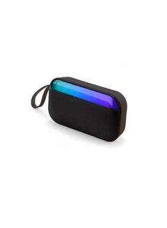 Buy BS-56D Portable Mini Wireless Bluetooth Speaker Outdoor Bluetooth Speaker With LED Light with RGB Light- Black in Egypt