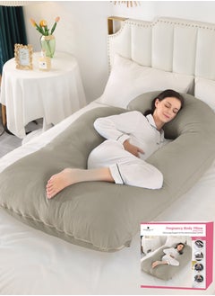 Buy Pregnancy Pillow G-Shape Long Maternity Pillow, 180 Cm Full Body Support, Removable and Washable Velvet Cover-Complete Support for Back, Hips, Legs, Belly,Ansonia in Saudi Arabia