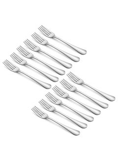 اشتري Fork Set Food-Grade Stainless Steel Tea Fork and Table Fork 12Pc Set في الامارات