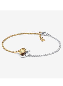 Buy Double Gingko Leaves Two-tone Chain Bracelet for Women in UAE