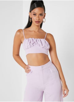 Buy Ruched Bust Crop Top in Saudi Arabia