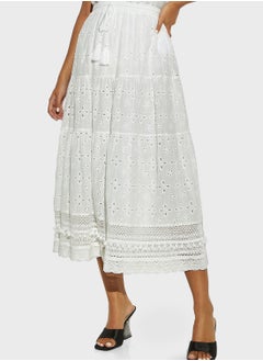 اشتري High Waist Lace  Skirt في الامارات