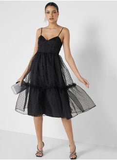 Buy Mesh Detail Dress in UAE