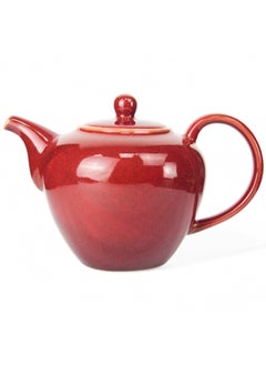 اشتري Porcelain BTQ Enus Teapot for Gift Home Tea Lovers Men Women 1.2L Red في الامارات