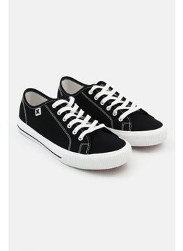 اشتري Women Ceta Lace Up Casual Shoes, Black/White في السعودية