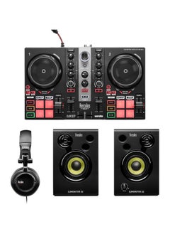 Buy DJLearning Kit MK II Including The DJ Inpulse 200 MK II controller, HD45 Headphones And DJ Monitor 32 Speakers in UAE