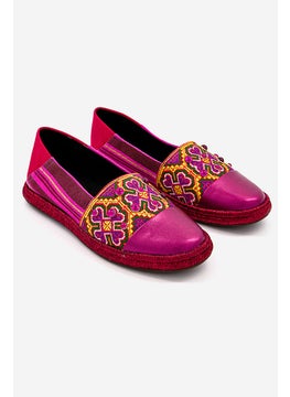 Buy Women Modesty Slip On Casual Shoes, Fuchsia and Coral in Saudi Arabia