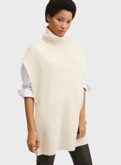 Buy High Neck Knitted Coat in Saudi Arabia