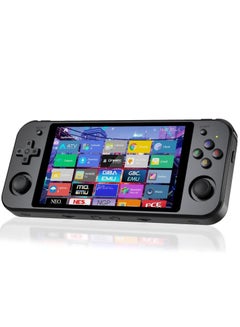 Buy RG552 Handheld Android/Linux Dual System Game Console, High-Speed EMMC 5.1, Built-in 6400 mAh Battery, 5.36-inch Touch Screen (16+64GB, 17000+ Games, Black) in UAE
