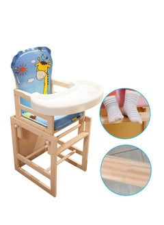 Buy Baby High Chair, Portable Feeding Chair with Dining Tray, Height-Adjustable Toddler Dining Chair Set for Babies and Toddlers in Saudi Arabia